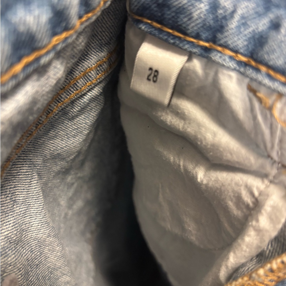 Vervet wide leg Distressed Blue Jeans size 28 - Picture 3 of 4